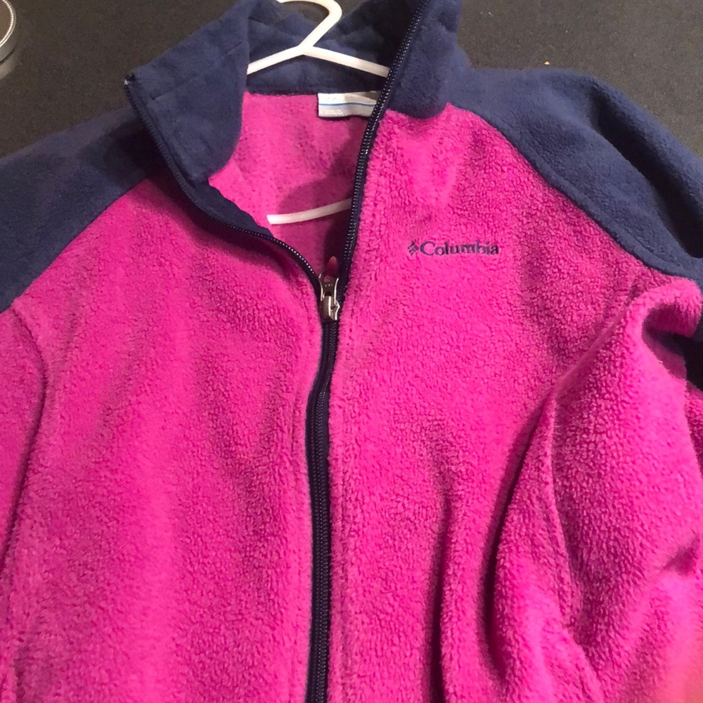 Columbia fleece jacket kids large 14/16 great condition